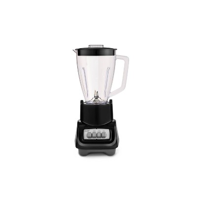 Oster Turbo 5-Speed Countertop Blender Black: Licuadora Oster, Glass Jar, 1400W, Dishwasher-Safe, 6-Cup Capacity