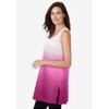 Woman Within Women's Plus Size Longer-Length Dip-Dye Sleeveless Tunic - 4 of 4