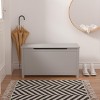 KTMBDW Wooden Toy Box Storage with Safety Hinged Lid for Girls and Boys - 3 of 4