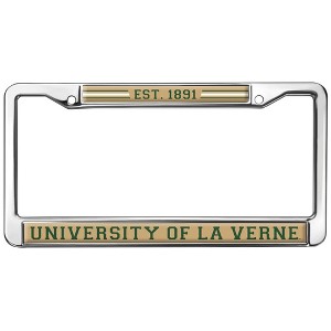 University of La Verne Full Size Standard License Plate Metal Frame - 1 of 4