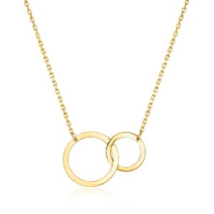 Ross-Simons Italian 10kt Yellow Gold Interlocking-Circle Necklace - 1 of 3