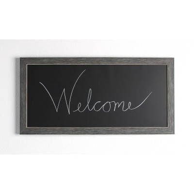 Wyeth Gray Framed Magnetic Chalkboard 13" x 26"