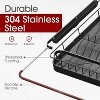 LunaLulinlk Dish Drying Rack, Extendable Dish Racks for Kitchen Counter, Black, X-Large - 4 of 4