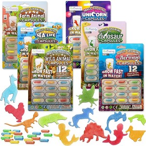 ArtCreativity Bulk Magic Growing Animal Capsules, (6 Theme Packs, 72 Capsules) - 1 of 4