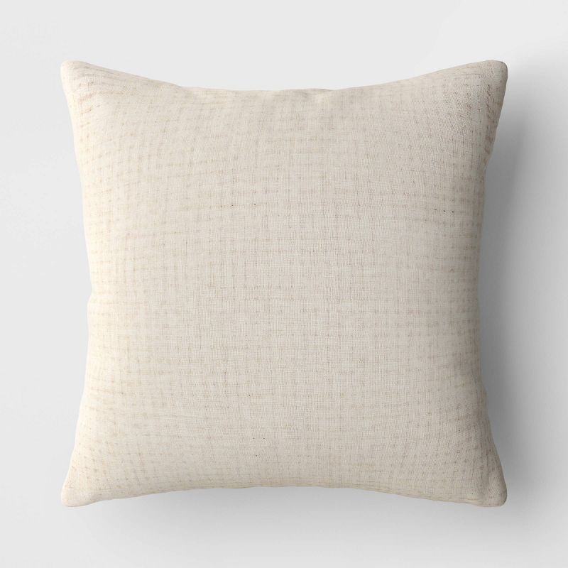 Linework Square Throw Pillow Neutral - Threshold&#8482;, 6 of 7