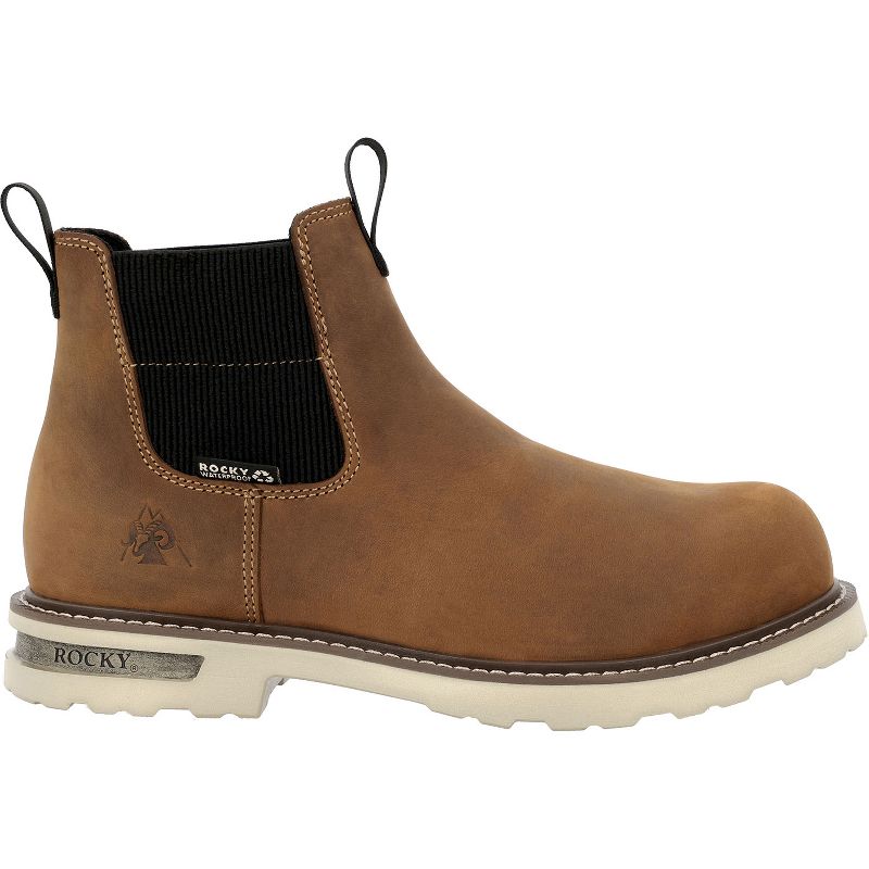 Rocky Grindstone XTR Chelsea Work Boot, Brown, Size 7(M)