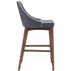 Zuo Moor Counter Stool Dark Gray - 4 of 4
