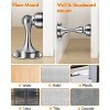 DOMETOUR Magnetic Door Stopper, Door Holder for Wall & Floor Mount, Silver, 4 Pcs - 2 of 4