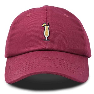 Dalix Pina Colada Embroidered Cap Cotton Baseball Cute Cool Dad Hat Womens - 1 of 4