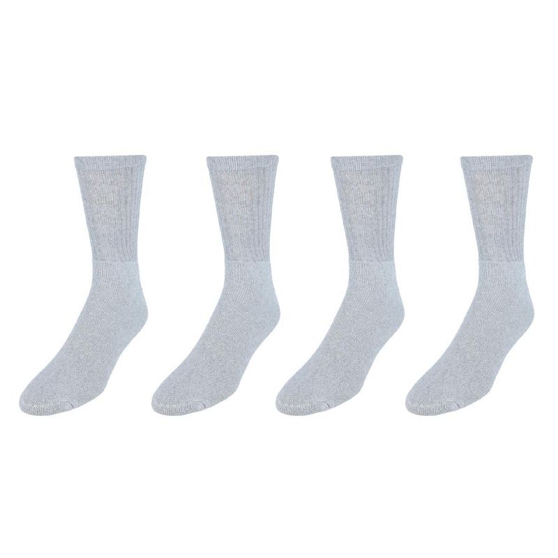 CTM Men's Casual and Comfortable Crew Socks (4 Pack), 2 of 3
