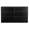 KTMBDW Modern 6 Drawer Dresser for Bedroom,Double Fabric Chest of Drawers with Storage,Large Wooden Storage Dresser Organizer for Living Room - 2 of 4