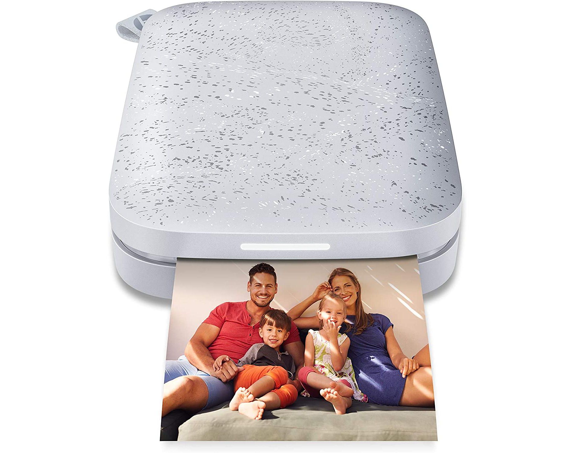 HP Sprocket Portable 2x3" Instant Photo Printer Print Pictures on Zink Sticky-Backed Paper from your iOS & Android Device