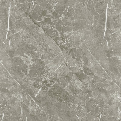 Gray Faux Marble and Wood Round Nesting Coffee Table Set