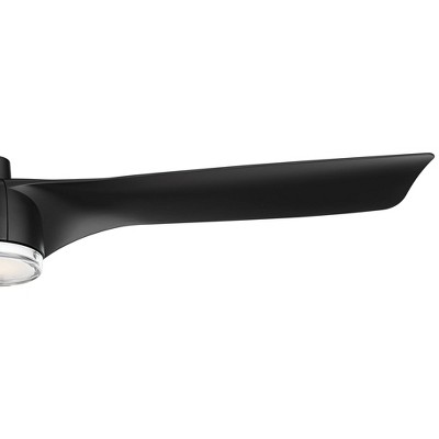 60" Matte Black LED Ceiling Fan with Remote and 3 Blades