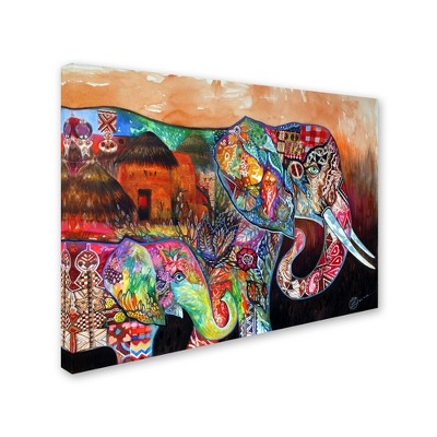 Trademark Fine Art -Oxana Ziaka 'Africa' Canvas Art - 24x32