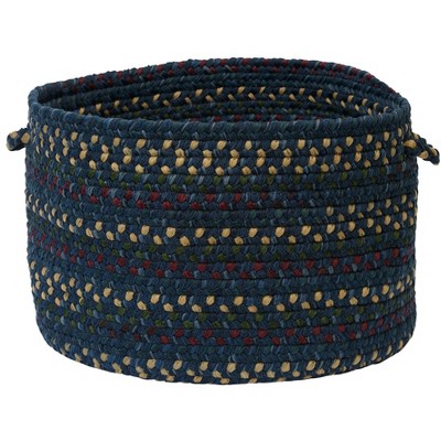 Colonial Mills Midnight Utility Basket, 18 by 12-Inch, Indigo