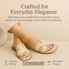 CUSHIONAIRE Voyage Cutout Strap Slides for Women, Slip On Summer Flats, Trendy Footwear, Comfortable Vacation Style Sandals for Women 2025 - 2 of 4