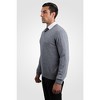 JENNIE LIU Men's 100% Pure Cashmere Long Sleeve Pullover V Neck Sweater - 3 of 4
