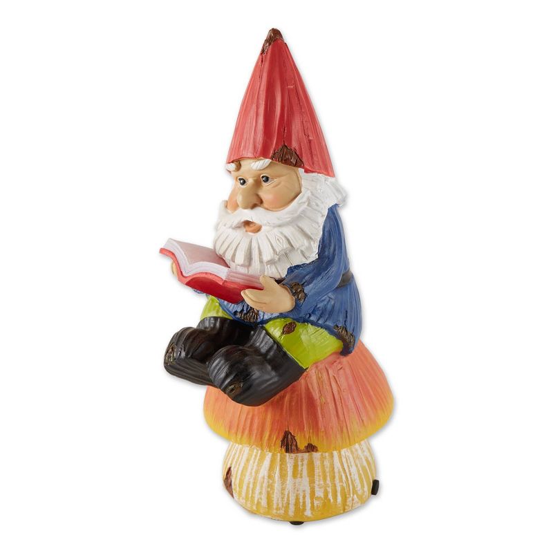 9.5&#34; Polyresin Bookworm Gnome Solar Statue - Zingz &#38; Thingz, 3 of 12