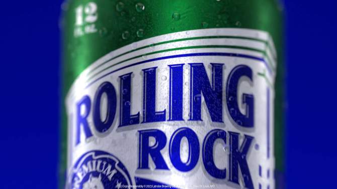 Rolling Rock Extra Pale Beer - 12pk/12 fl oz Bottles, 2 of 10, play video