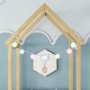Whisen Wood Montessori Floor Bed with House-shaped Roof Headboard - 4 of 4