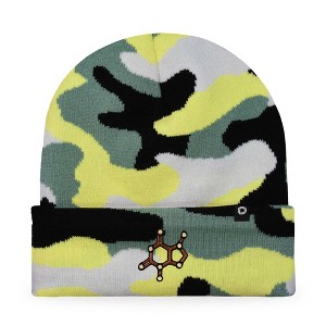 Dalix Molecule Embroidered Beanie Science Warm Winter Knit Hat for Men - 1 of 4