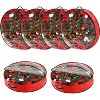 Waterproof Christmas Wreath Storage Bags 6-Pack – Clear PVC/PE Material, Sturdy Handles & Zippers, Durable Organizer for Holiday & Seasonal Decor - 4 of 4
