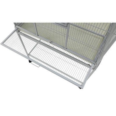 Platinum Large Flight Bird Cage with Stand and Storage Shelf