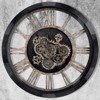 Ruso Weights Real Moving Gears Decorative Wall Clock - 2 of 4