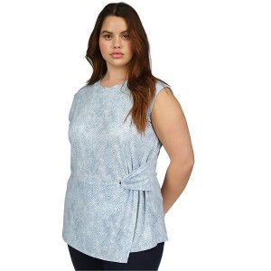 Michael Kors Womens Tie Waist Sleeveless Blouse Top - 1 of 1