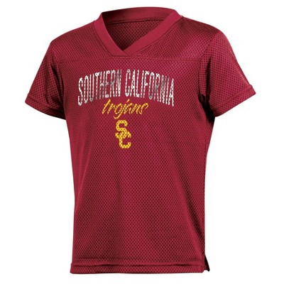 Ncaa Usc Trojans Girls' Mesh T-shirt Jersey : Target