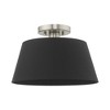 Livex Lighting Belclaire 1 - Light Flush Mount in  Brushed Nickel - 2 of 4