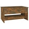 vidaXL Coffee Table Smoked Oak 31.5"x19.7"x15.7" Engineered Wood - 4 of 4