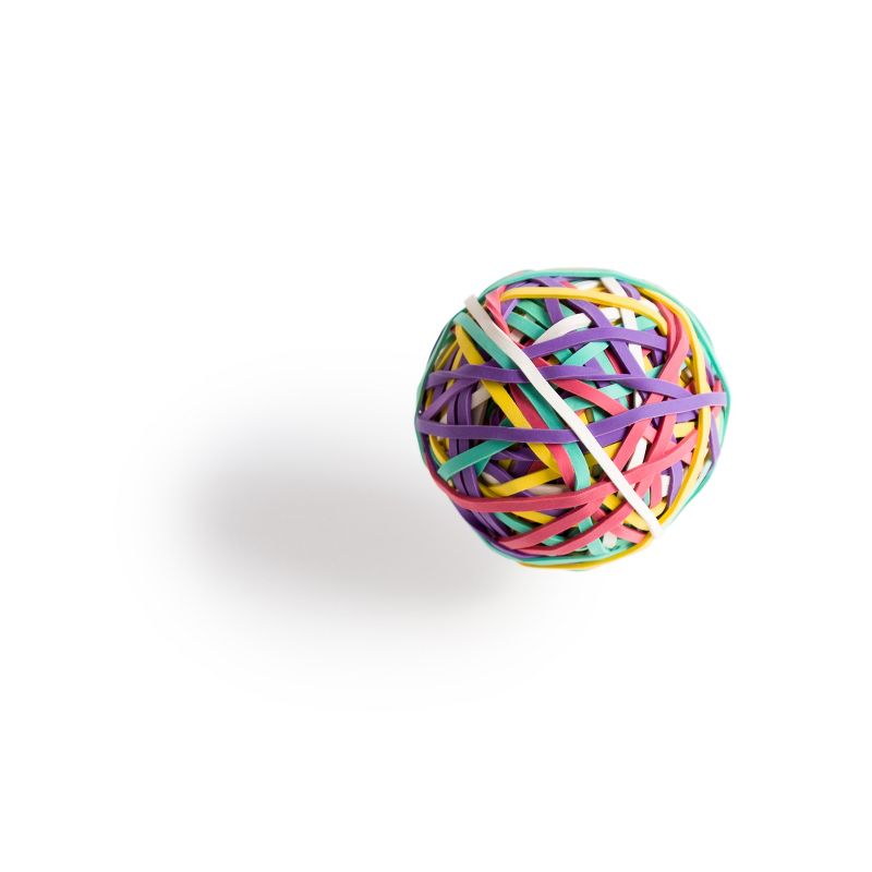 U Brands 275ct Rubber Band Ball Assorted Colors, 4 of 8