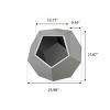 LAOTIES 25" Modern Cat House Side Table,Multi-Functional Litter Box Enclosure And Pet Bed,Sturdy MDF Cat Cabinet In Cement - 4 of 4