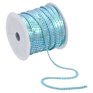 Unique Bargains DIY Crafts Clothing Sparkling Sewing Flat Sequin Strip Ribbon - 1 of 4
