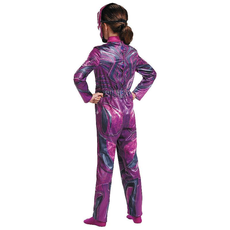 Disguise Girls' Classic The Power Rangers Movie Pink Power Ranger Jumpsuit Costume, 2 of 3