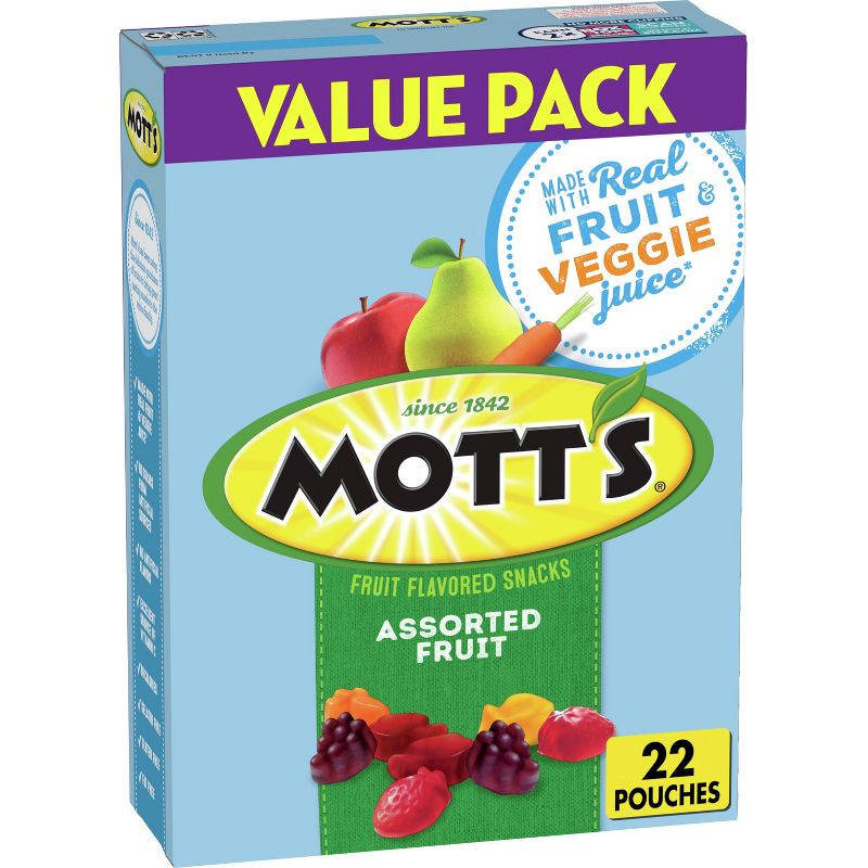 Mott&#39;s Assorted Fruit Flavored Snacks Value Pack - 19.2oz/22ct, 1 of 15