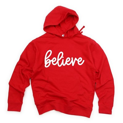 Simply Sage Market Women's Graphic Hoodie Believe Bold Cursive