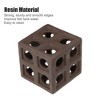 Unique Bargains Resin Aquarium Hideaway Rock Cave Fish Tank Decoration Brown 2.56''x2.52''x2.60'' - 3 of 4