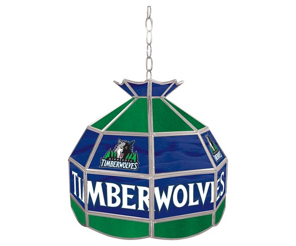 Minnesota Timberwolves Tiffany Style Lamp - 16 inch