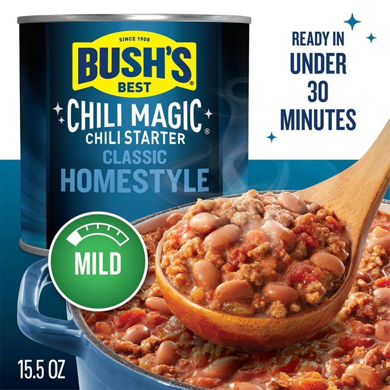Bush&#39;s Chili Magic Classic Homestyle Chili Starter Mild &#8211; 15.5oz, 4 of 9