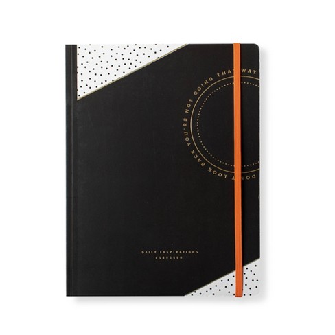 Black Paper Journal: Wide Ruled Lined Paper, Black Pages & white Lines, Black Leather Texture Cover, 100 pages