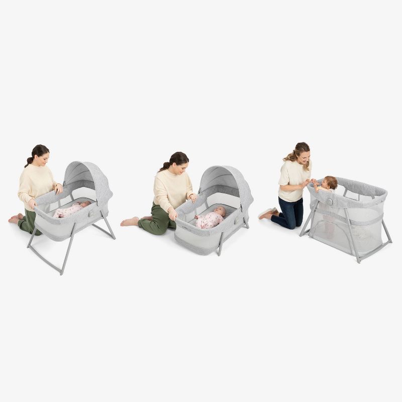 Graco Dream More 3-in-1 Travel Bassinet - Gray, 3 of 7