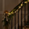 Northlight Pre-lit Battery Operated Snowflakes and Stars Christmas Garland - 5.5' x 3" - Warm White LED - 4 of 4