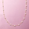 Pure Collection by Ross-Simons 3-3.5mm Cultured Pearl Station Necklace in 14kt Yellow Gold - 4 of 4