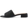 Journee Collection Womens Elidia Slip On Block Heel Vegan Leather Sandals - 2 of 4