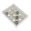 Craftoutlet.Com 0.5 Inch Mini Glass Ball Ornament Set Christmas Tree Ornament Sets - 3 of 3