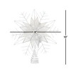 Kurt Adler Wire Capiz Snowflake Tree Topper, Light Silver, 10" - 4 of 4