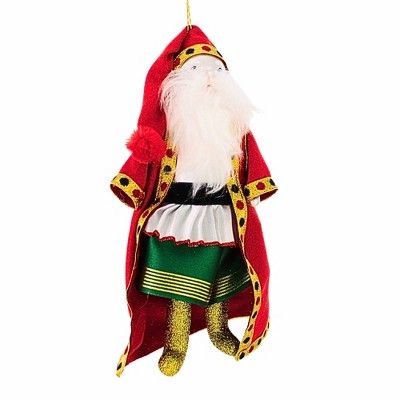 De Carlini Italian Ornaments 7.0 Inch Hungarian Santa Tree Ornament , Ornament Italian Szent Miklos (1PC)